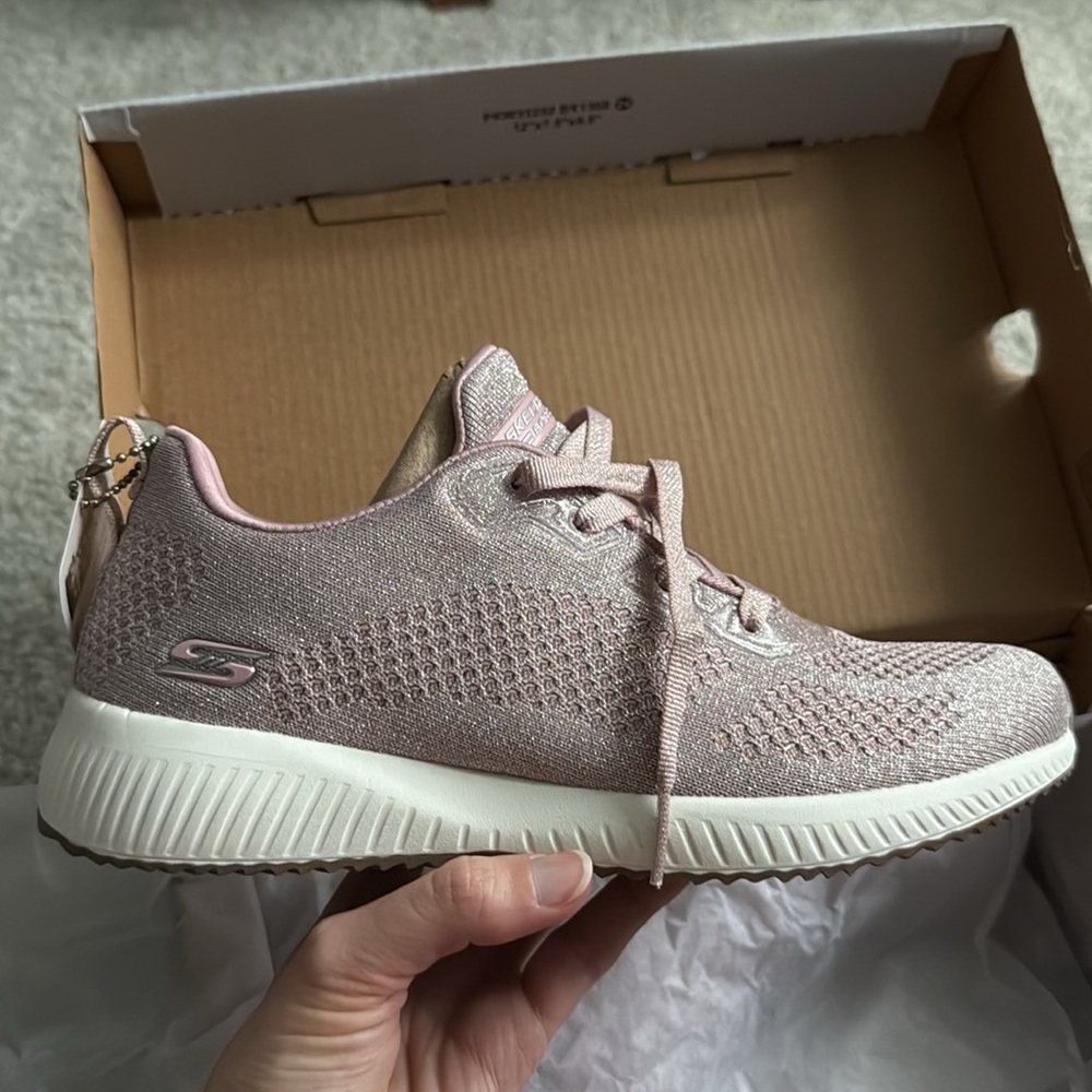 BOBS Sport Sketchers Glitz Maker Sneakers - Mauve